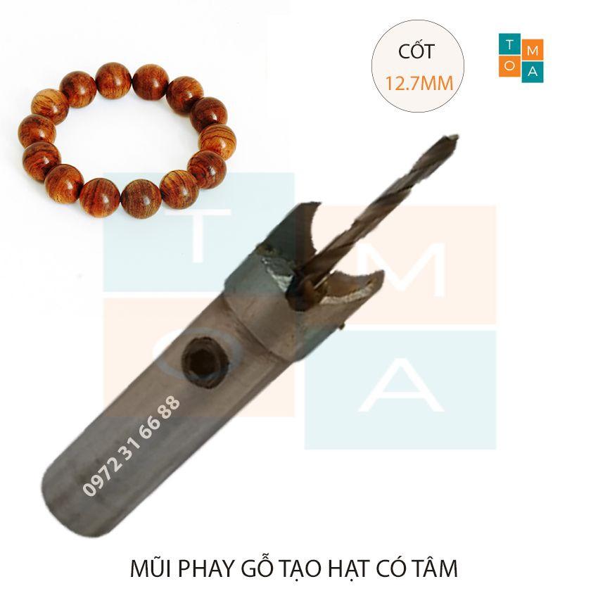 MŨI SOI GỖ - MŨI PHAY GỖ TẠO HẠT CÓ TÂM ĐƯỜNG KÍNH 18MM CỐT 12.7MM HÀNG VIỆT NAM CHẤT LƯỢNG CAO