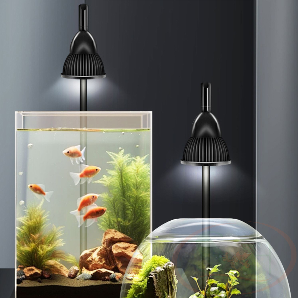 Bộ đèn led rọi Yikeda đế nhựa tiểu cảnh bán cạn để bàn thủy sinh cá tép cảnh