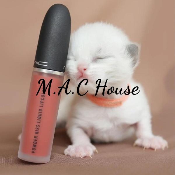 Son Kem MAC 998 Powder Kiss Liquid Lipcolour Màu, Sorry Not Sorry Cam Cháy