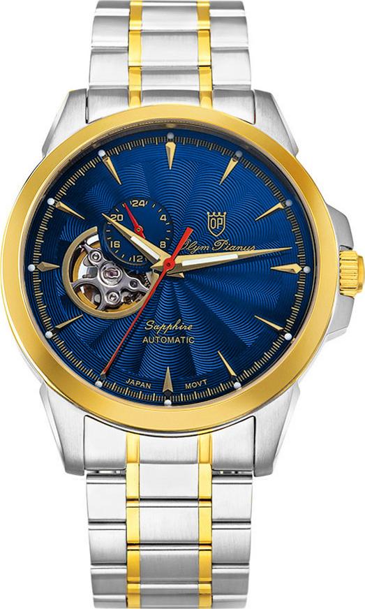 Đồng hồ nam dây kim loại Automatic Olym Pianus OP990-083AMSK xanh lam