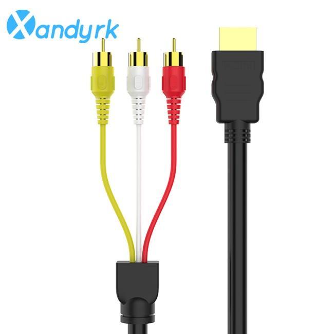 Cáp Chuyển Đổi XA- 5v Hd Video Hdmi Sang 3rca Av Scart Cho Hệ Thống Rạp Chiếu Phim Tại Nhà