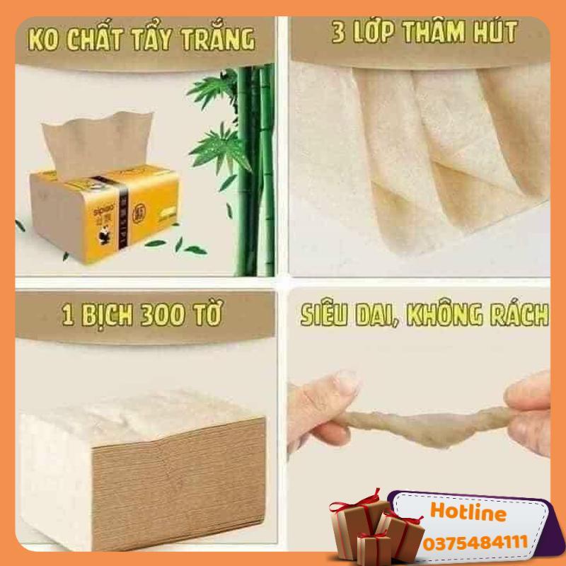 Combo 30 Gói Giấy Ăn Gấu Trúc Cao Cấp Siêu Dai - Hàng Loại 1