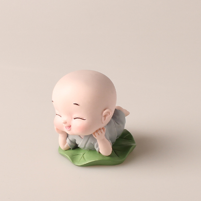 Bộ 04 chú tiểu ngồi lá sen