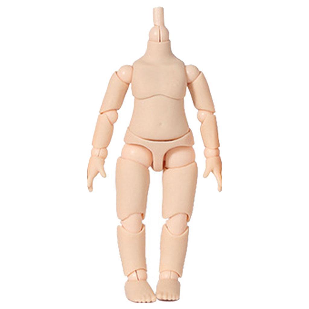 Flexible Jointed BJD Doll Body No Head Kids Toys DIY
