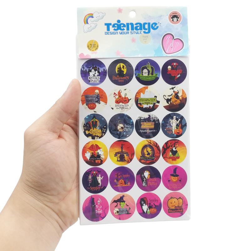 Bộ 240 Hình Sticker Cổ Động Halloween 02 - Teenage