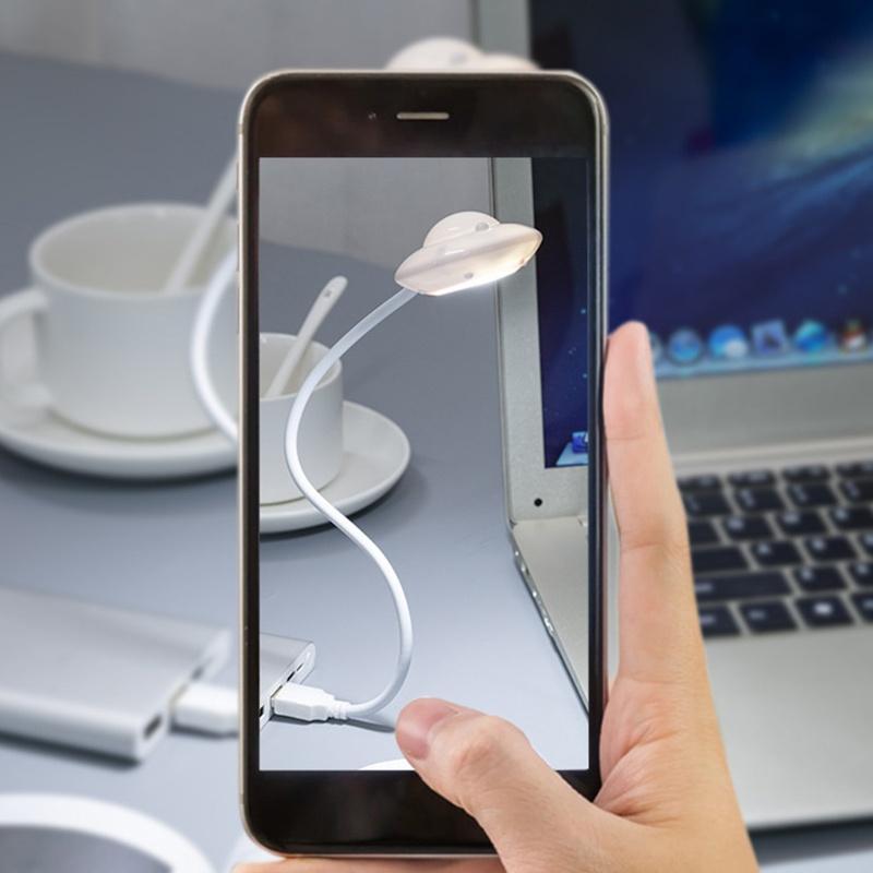 Đèn Led Đọc Sách Usb Hình Đĩa Bay Ufo Linh Hoạt Tiện Dụng
