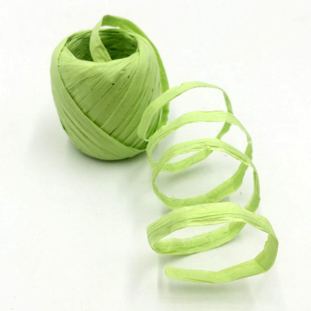 2-4pack 20m/Roll Raffia Paper Ribbon Gift Package String Scrapbooking fruit