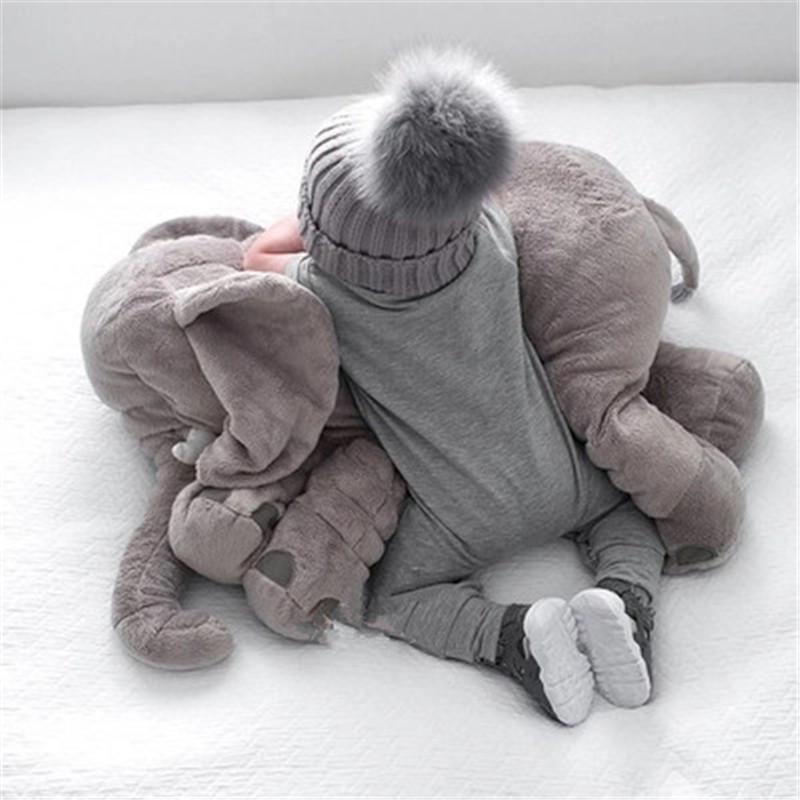 60 cm gối bé elephant shaped bé trẻ em đồ chơi gối bảo vệ đầu ngủ cushion trẻ sơ sinh trẻ sơ sinh ảnh voi túi