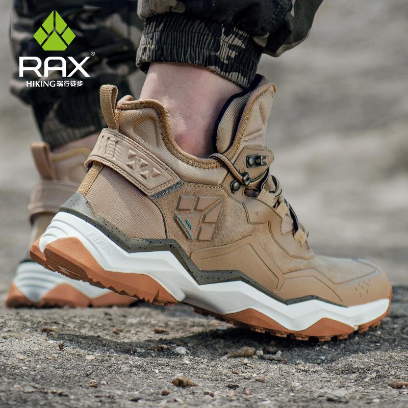 Rax nam không thấm nước đi bộ đường dài chống trượt xe trekking đa năng cho mùa đông. Color: BLACK Shoe Size: 11