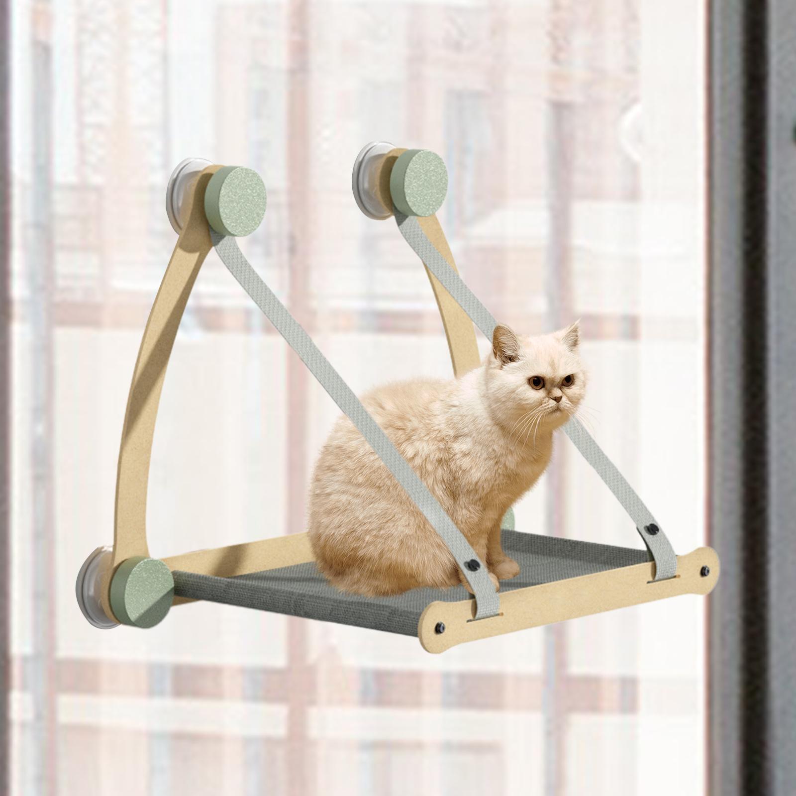Cat Window Perch Washable Sturdy Space Saving for Climbing Bedroom Sleeping