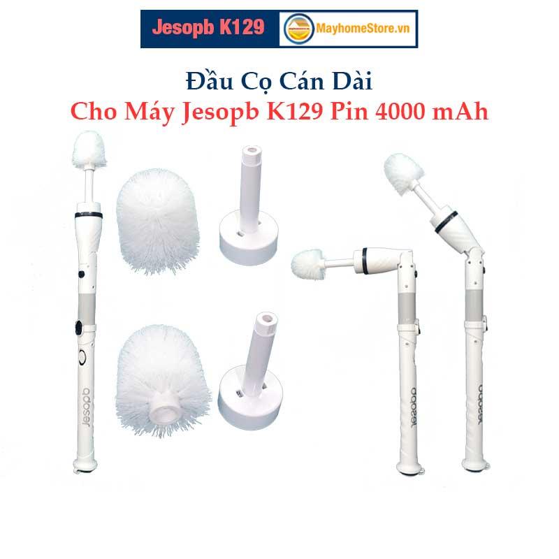 Đầu Cọ Cán Dài Cho Máy Cọ Rửa Vệ Sinh Nhà Tắm Jesopb K129 Pin 4000 mAh