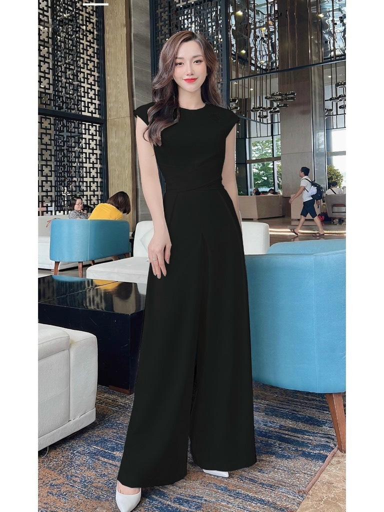 JUMPSUIT SUÔNG CHÉO DÂY EO 13609