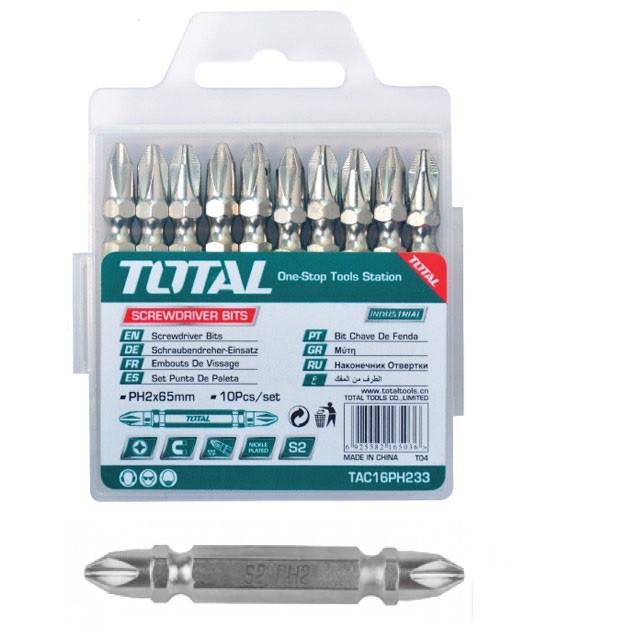 BỘ MŨI VÍT 10 CHI TIẾT TOTAL TAC16PH233 - HÀNG CHÍNH HÃNG