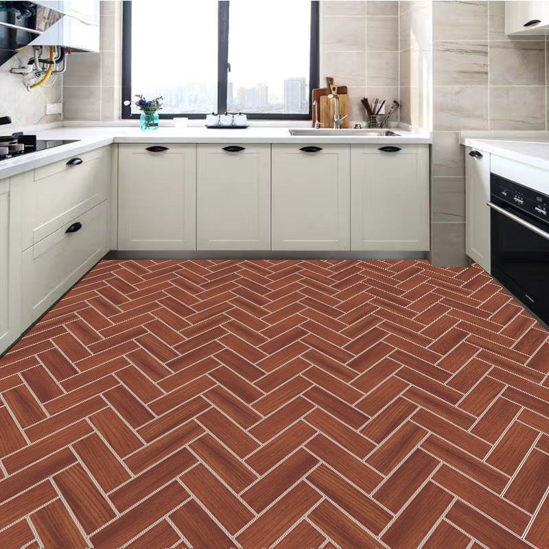 COMBO CUỘN 3 mét decal dán nền dán sàn GỖ CHÉO VÀNG HS2602 KHỔ 60CM KEO SẴN