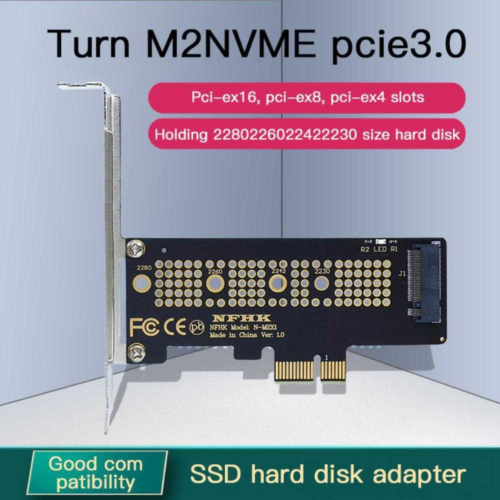 M.2 NVMe SSD NGFF To PCIE X16 Adapter M Key Interface Card Support PCI-e PCI Express 3.0 2230-2280 Size M.2 M2 Pcie Adapter