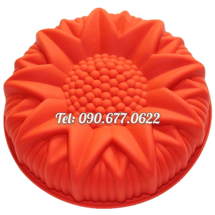 Khuôn silicone làm bánh, rau câu hoa hướng dương đại đóa – Loại 28 cm - Mã số 1025