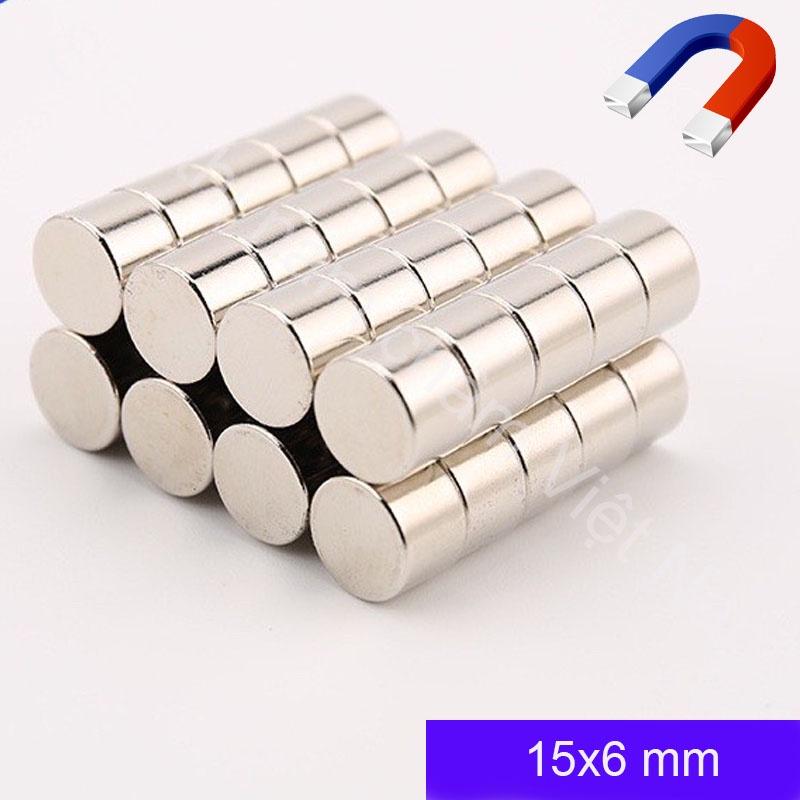 Nam Châm Tròn 15x4, 15x5, 15x6 đường kính 15mm siêu hít tiện dụng