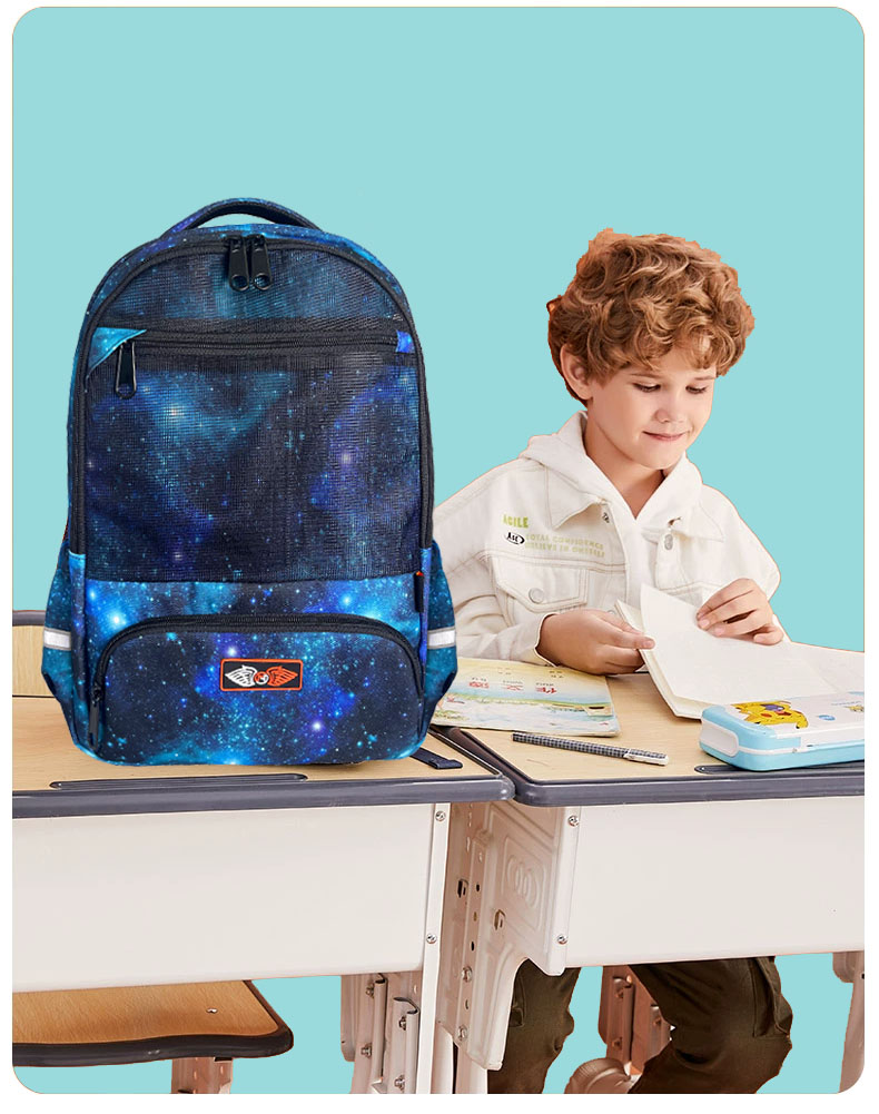 Balo Galaxy- Balo Cho Học Sinh, Sinh Viên Viền Dạ Quang, Nhiều Ngăn. Bảo Hành 1 Năm