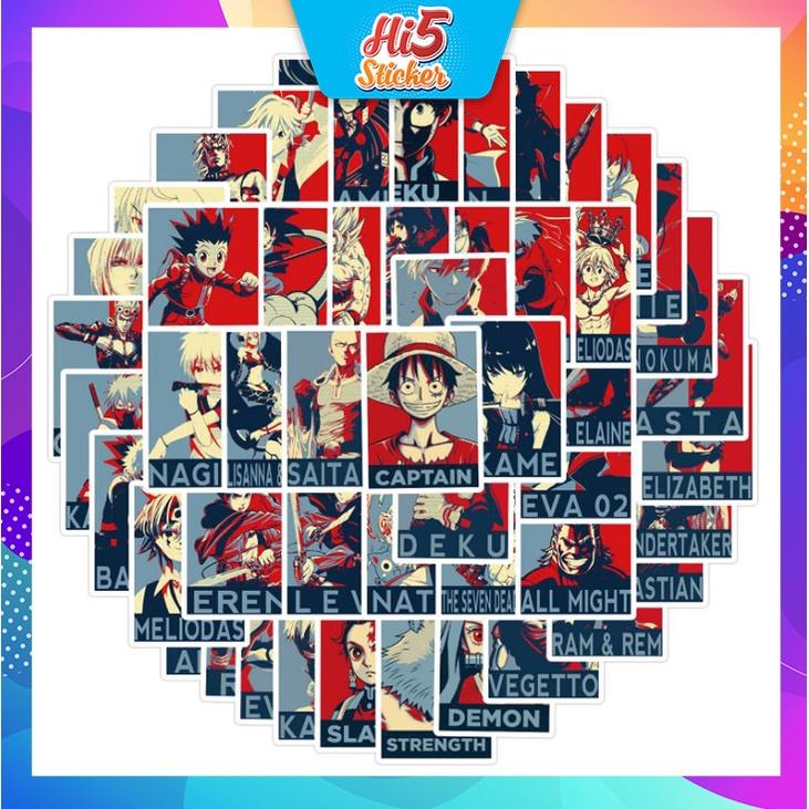 Sticker Hình Dán Trang Trí Bộ Sưu Tập Poster Anime ms#214