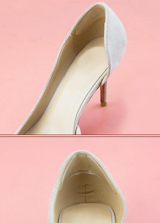 Hình ảnh Combo 2 cặp lót giày cao gót silicon chống trầy gót sau và chống tuột gót khi mang giày chất liệu cứng PK49-2