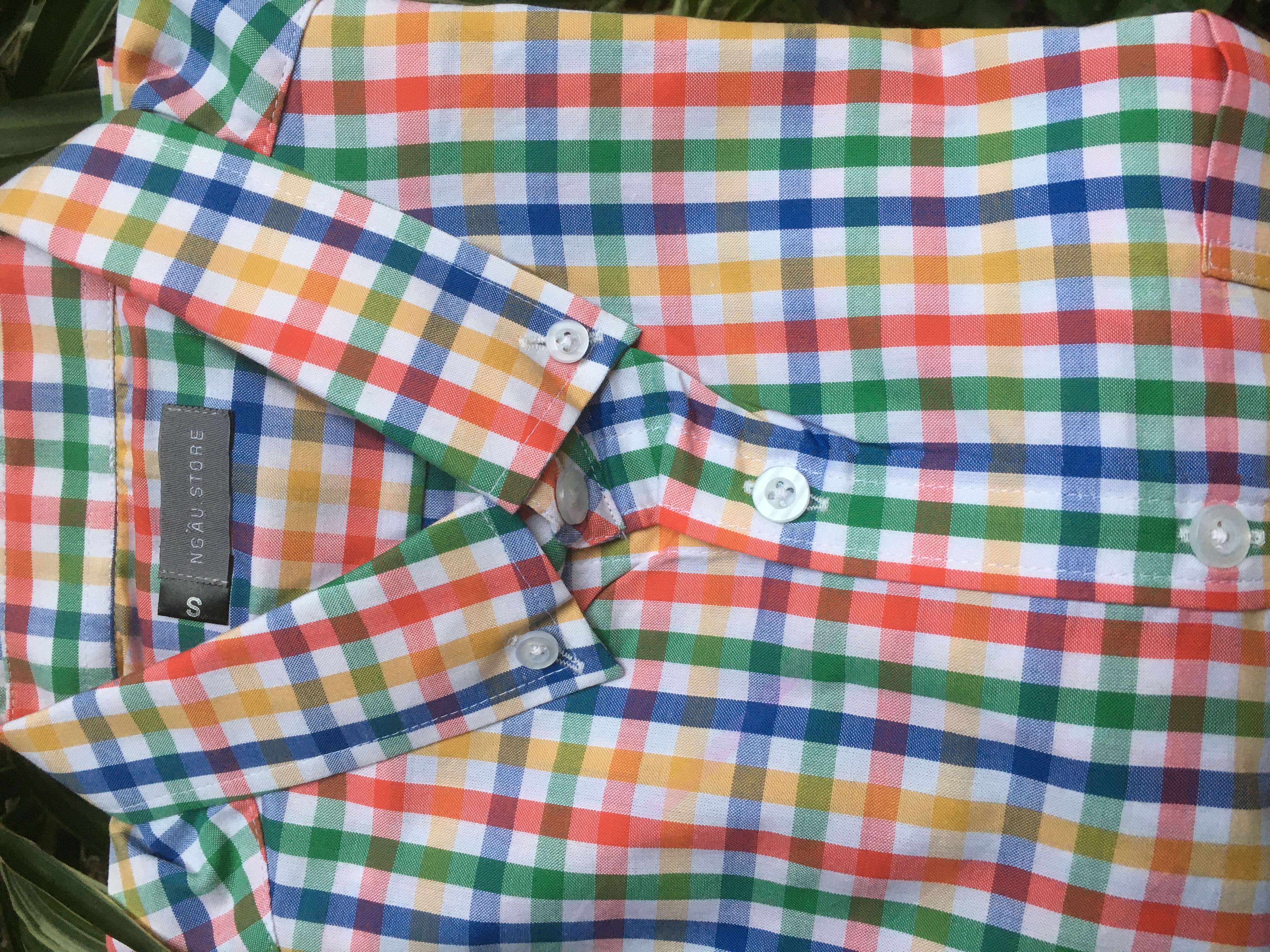 Sơ mi caro nhí chất cotton mềm, mịn, thoáng mát, lịch sự gọn gàng