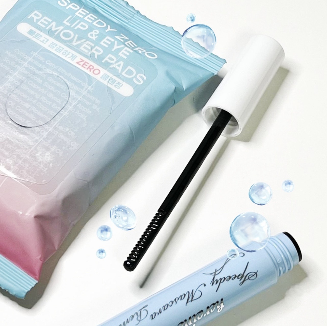 Combo Mascara Làm Nâng Cong Dài, Dày Rậm Mi Và Tẩy Trang Mi Kissme (6g &amp; 6.6ml)