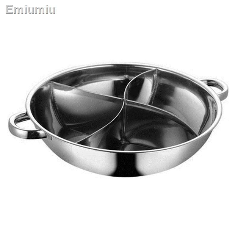 ✸nồi lẩu vịt tứ linh hương gia dụng Nồi inox dung tích lớn đa dạng hương vị