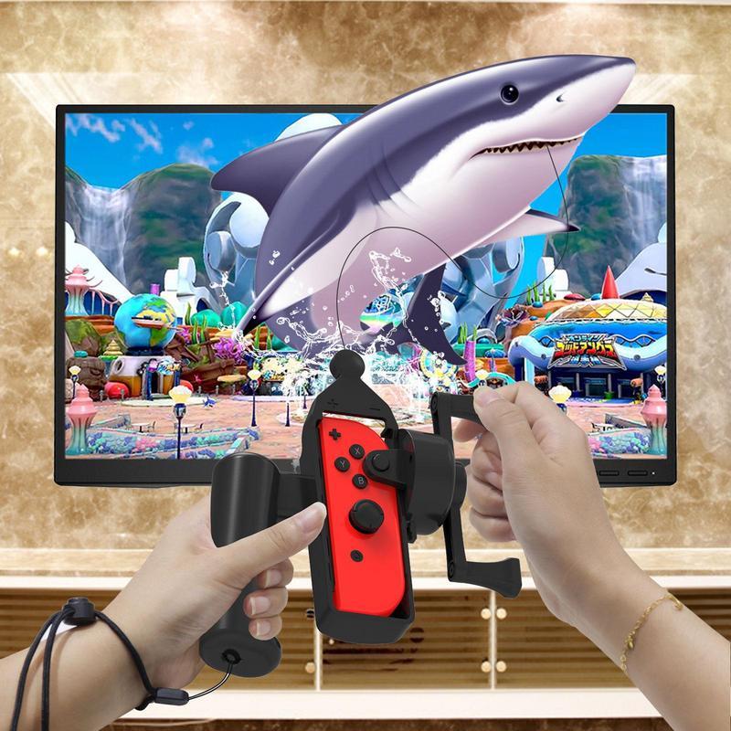Thanh câu cho Nintendo Switch Phụ kiện Bộ dụng cụ trò chơi câu cá cho bộ điều khiển chuyển đổi Thiết bị somatosensory màu sắc: màu đen