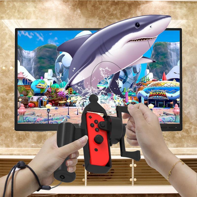 Hình ảnh Thanh câu cho Nintendo Switch Phụ kiện Bộ dụng cụ trò chơi câu cá cho bộ điều khiển chuyển đổi Thiết bị somatosensory màu sắc: màu đen