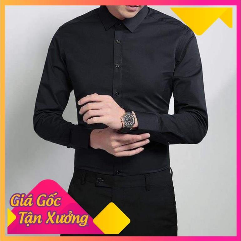 Áo Sơ Mi Trơn Nam Tay Dài Dione Fashion