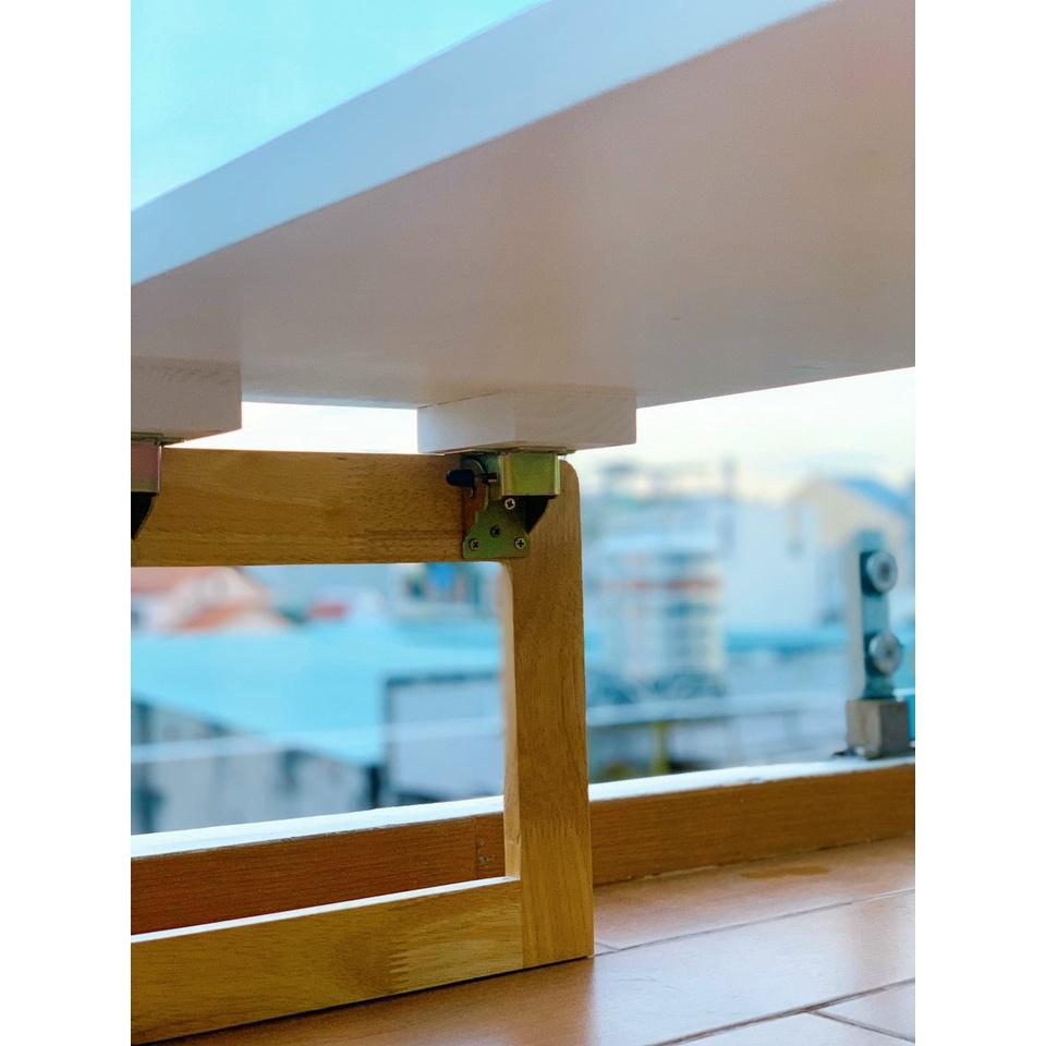 Bàn Trà Sofa Kiểu Dáng Nhật Bản Màu Gỗ Phối Trắng Độc Đáo