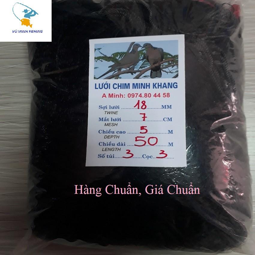 Lưới bẫy chim cu gáy dài 50m cao 5m
