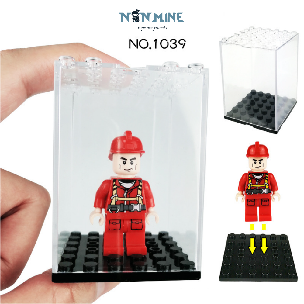 Minifigures Phụ Kiện Trưng Bày Hộp Cỡ Nhỏ 4.8*4.8*6.8cm Không Bao Gồm Nhân Vật 1039