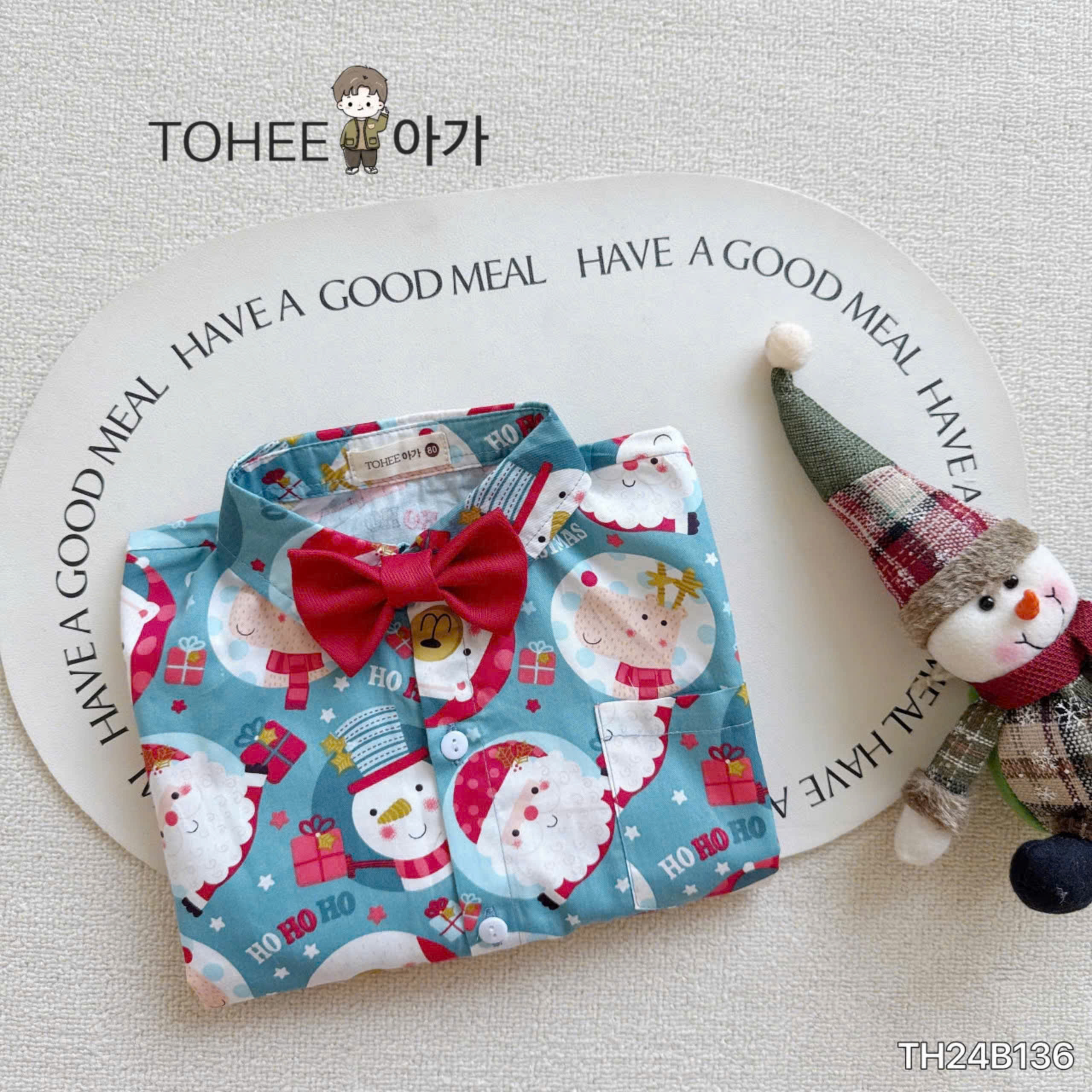 Set bộ cho bé trai áo sơ mi họa noel giáng sinh đi chơi dự tiệc đẹp từ 5-35kg chất kate mềm mát