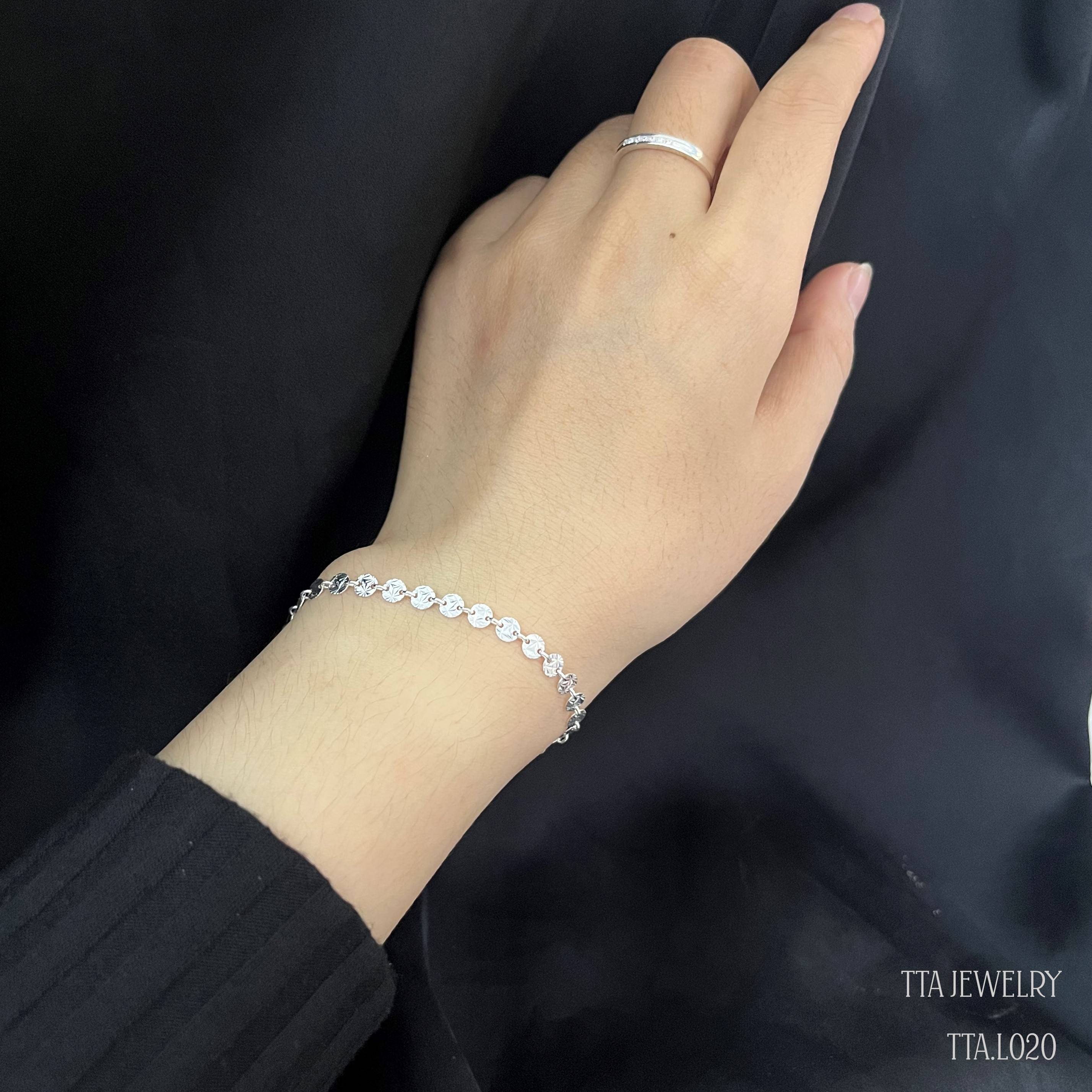 Lắc tay nữ chuẩn Bạc S925 TTA Jewelry cho vòng tay thanh lịch – TTA.L020