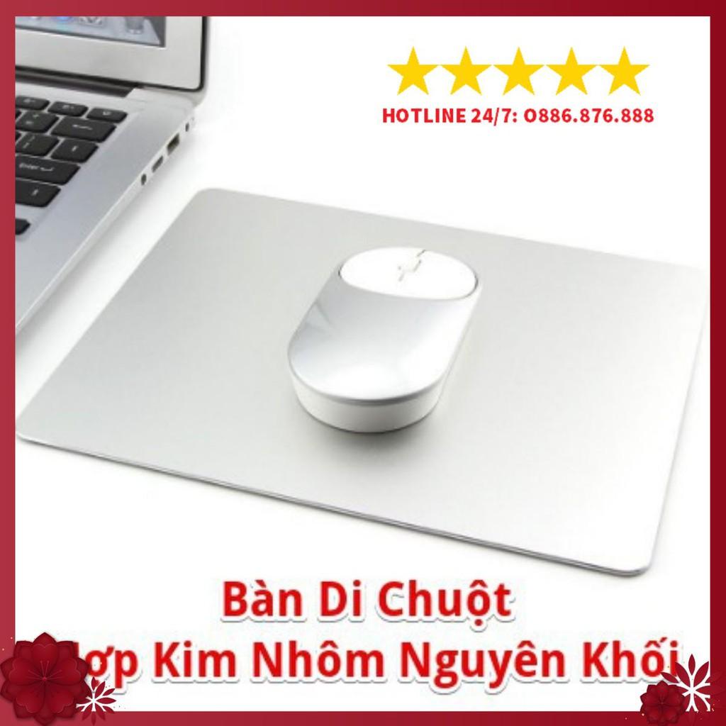 ️ Lót Chuột Hợp Kim Nhôm Nguyên Khối Cao Cấp, Bàn Di Chuột Nhôm Sáng Bóng