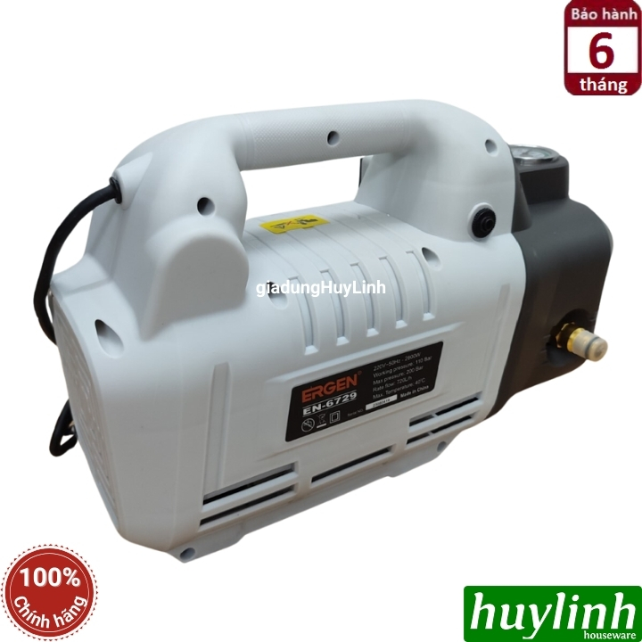 Máy xịt rửa xe Chỉnh Áp Ergen EN-6729 - 2800W - Motor cảm ứng từ lõi đồng - Hàng chính hãng