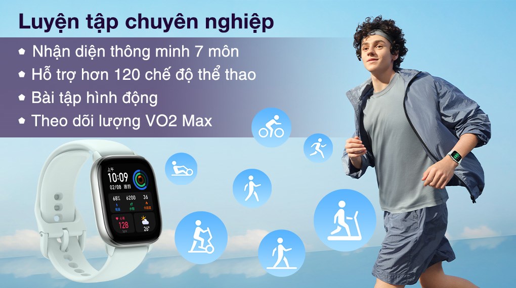 Đồng Hồ Thông Minh Amazfit GTS 4 Mini | Giao Diện Tiếng Việt | Phiên Bản Quốc Tế  | Hàng Chính Hãng