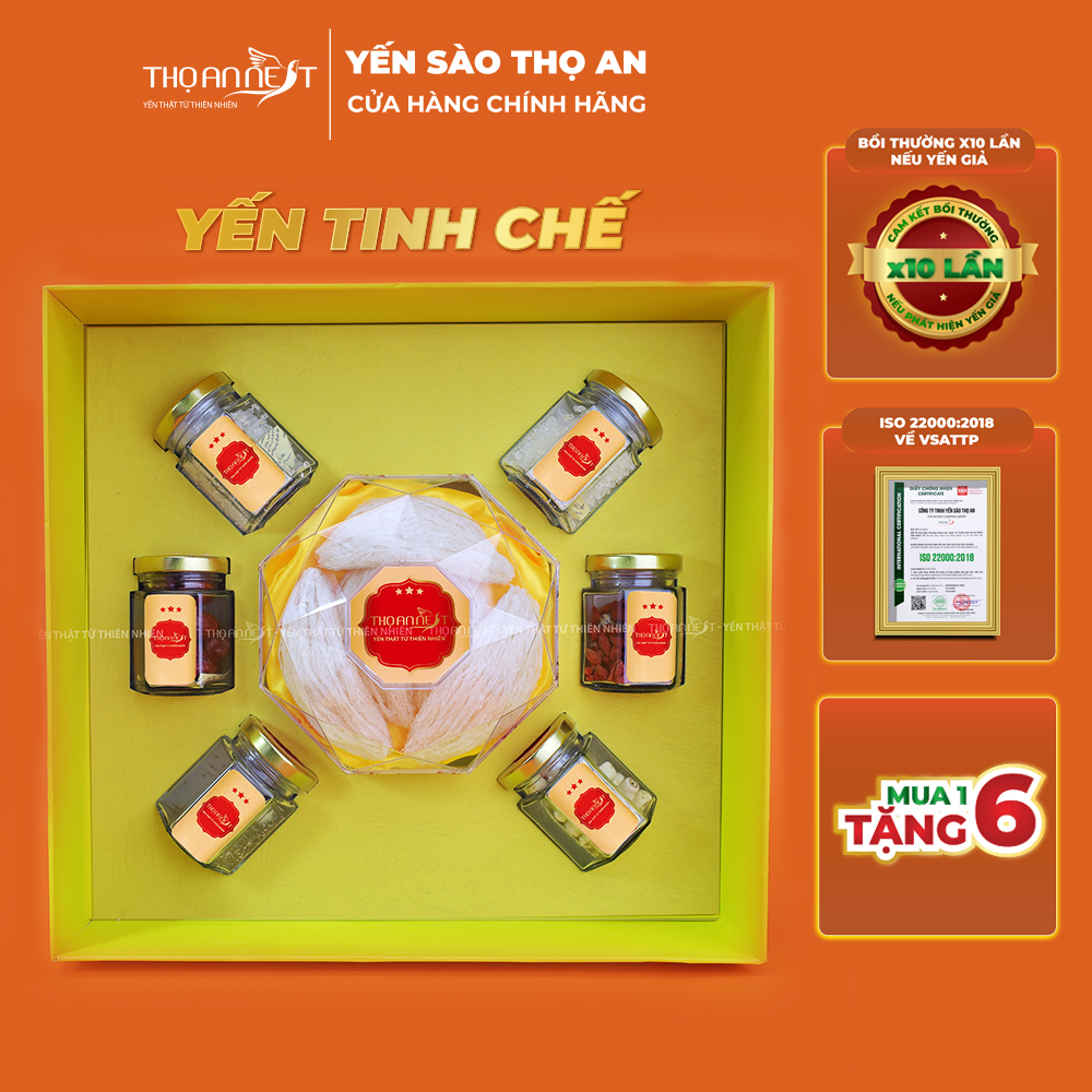 Tổ yến sào tinh chế sạch lông, không độn tạp chất THỌ AN NEST set 50gr