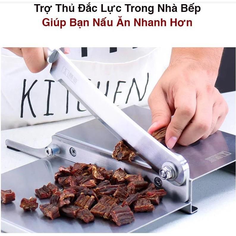 Dụng cụ thái thịt cắt lát đa năng cho nhà bếp tặng kèm 1 dao mini