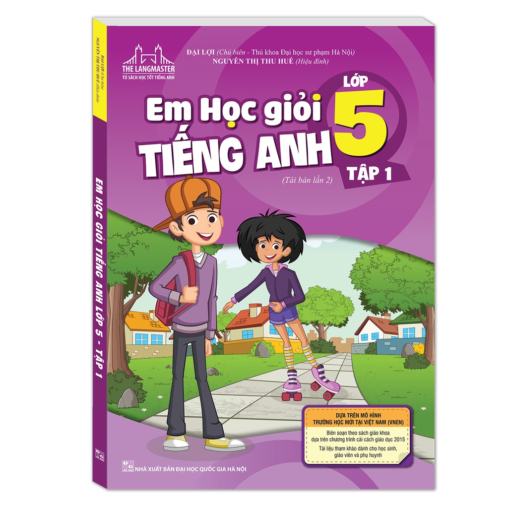 Sách - Combo Em học giỏi tiếng Anh lớp 5 Có mã cào sau sách thay cho CD (Tái bản 2020 có sửa chữa bổ sung trọn bộ 2 tập)