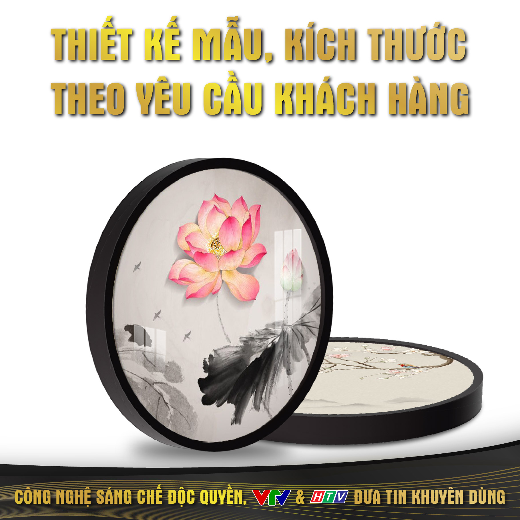 Đèn Hào Quang Phật DECORNOW, Tranh Trúc Chỉ Tròn Hiện Đại Hoa Sen, Trang Trí Ban Thờ Mẹ Quan Âm, Các Vị Phật 20,30,40 cm