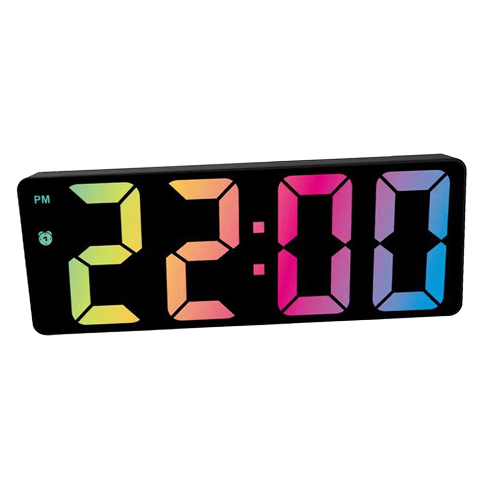 Colorful Large Number Bedside Seniors Dimmer Battery StyleA