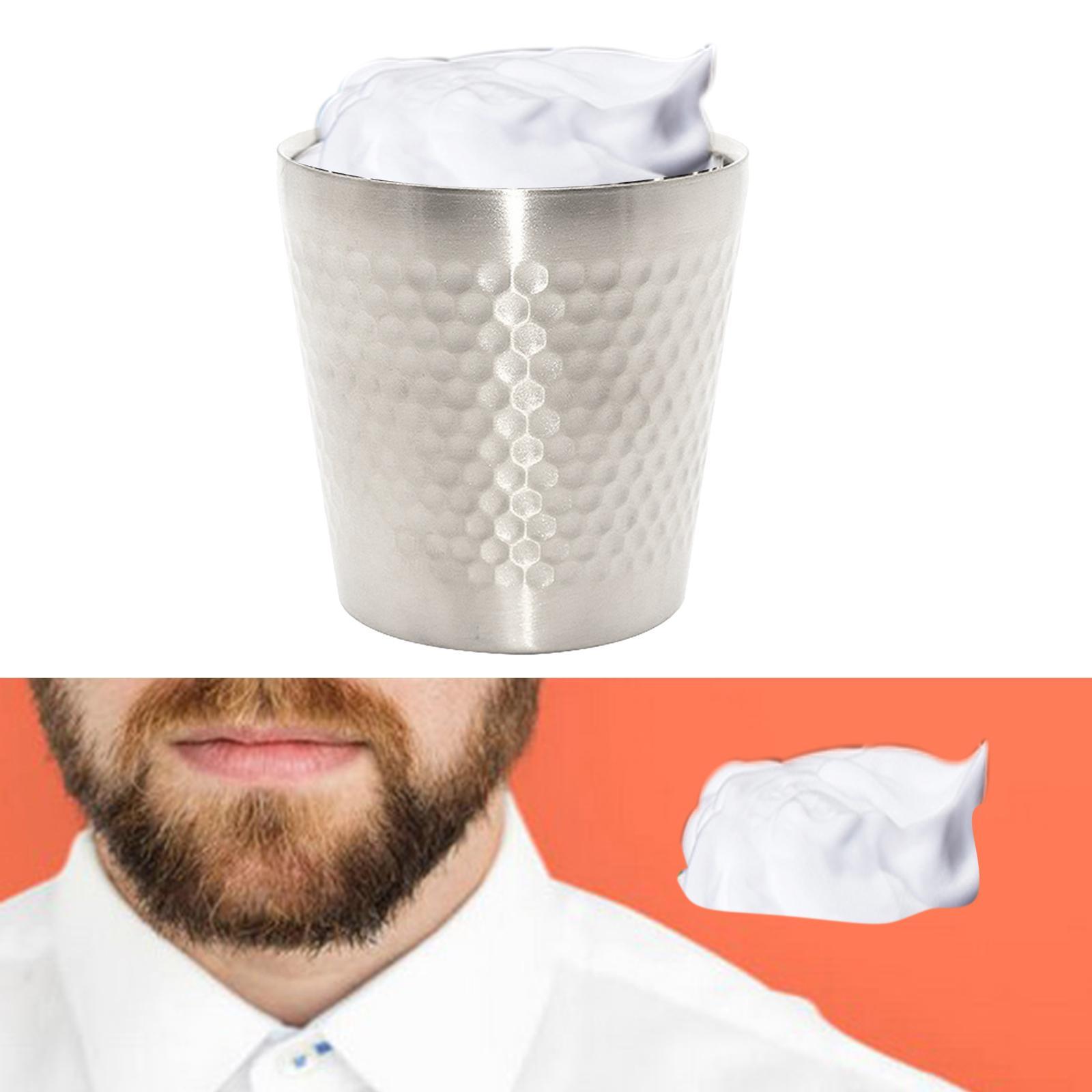 Stainless Steel Shaving Soap Bowl Bowl Mug Shaving Mug for