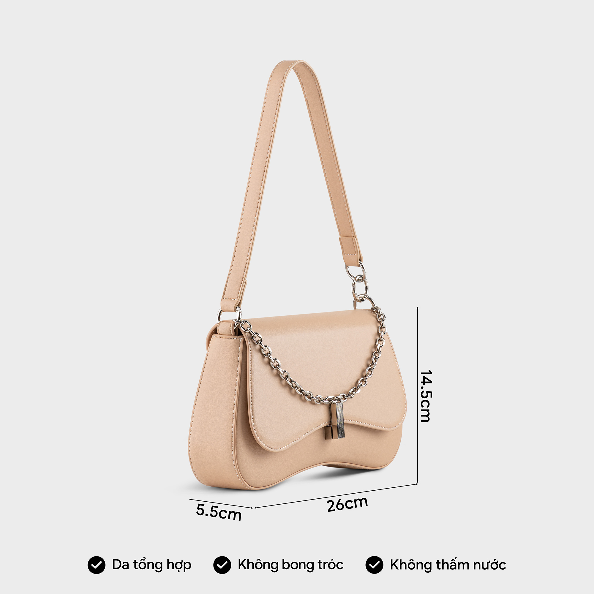 Túi Yuumy ( Thời trang nữ thiết kế đơn giản trẻ trung - Túi đeo vai da Seasand YN226 )