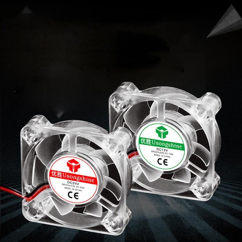 Quạt Tản Nhiệt Làm Mát Mojito 2510 3010 4010 12v 24v Có Đèn Led Phát Sáng Không Gây Tiếng Ồn Cho Máy In 3d