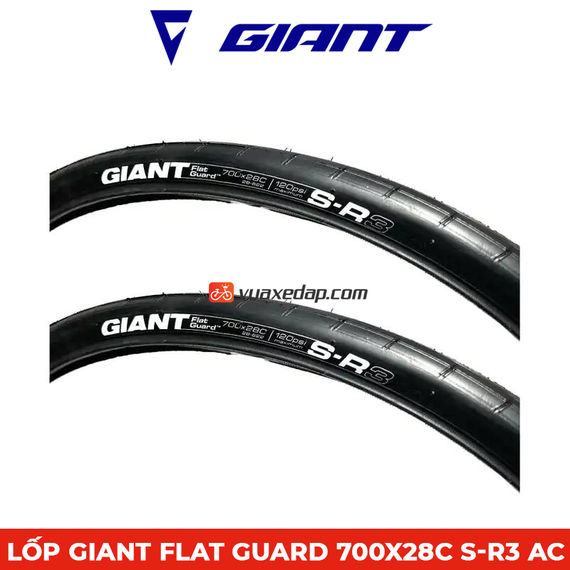 Hình ảnh Lốp Giant Flat Guard 700x28c 28-622 | Maximum 120psi S-R3 AC (Chính hãng)