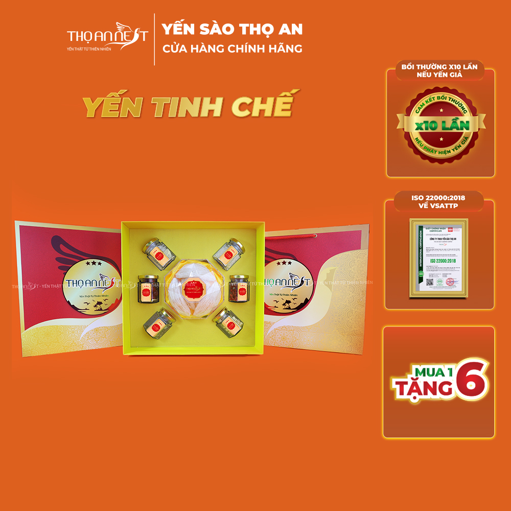 Tổ yến sào tinh chế sạch lông, không độn tạp chất THỌ AN NEST set 50gr