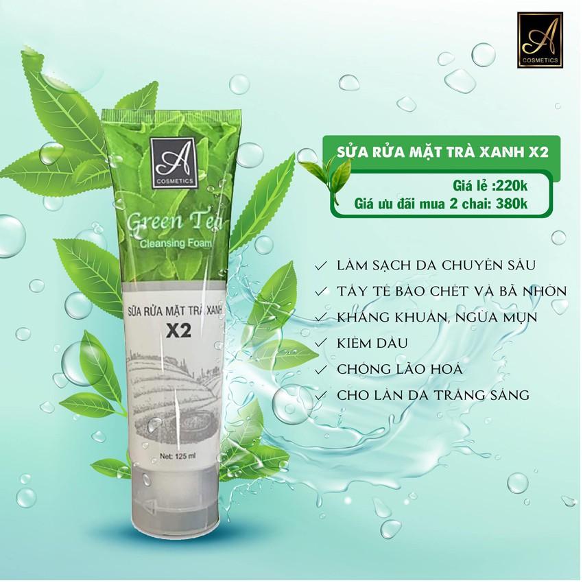 Sữa rửa mặt trắng da, ngừa mụn, chiết suất từ tinh chất trà xanh 120ml - Giúp giữ ẩm , ngừa mụn và dưỡng trắng hiệu quả.