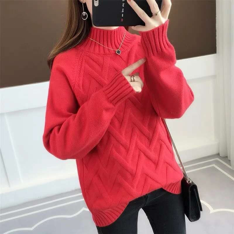 Áo len nữ phong cách Hàn Quốc len dày dặn freesize